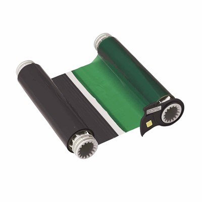 Brady 13704 - PowerMark® Two Color Ribbon - 6.25" x 200' - Black/Green