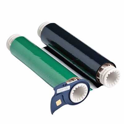 Brady 13707 - PowerMark® Two Color Ribbon - 8.8" x 200' - Black/Green
