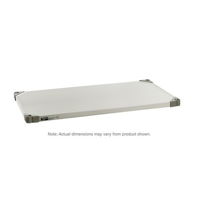 InterMetro Industries 1424NFS Super Erecta Solid Shelf - Autoclavable/Cart-Washable Stainless Steel - 14" x 24"