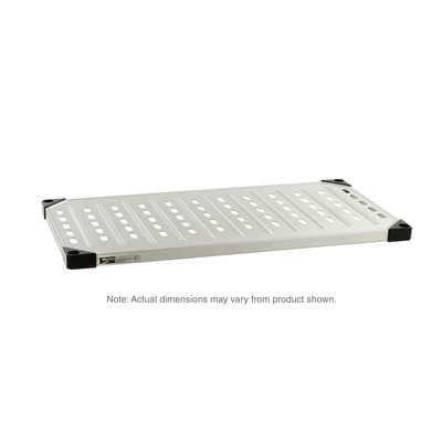 InterMetro Industries 1430LS Super Erecta Solid Shelf - Louvered/Embossed Stainless Steel - 14" x 30"