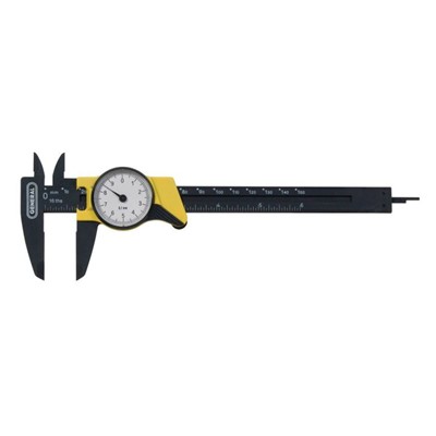 General Tools Manufacturing 144MM 6" Plastic Dial Caliper with Metric Readout