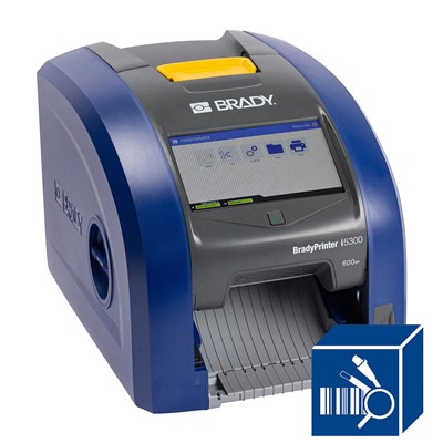 Brady 151294 BradyPrinter i5300 Industrial Label Printer 600 dpi WiFi PWID Software Suite