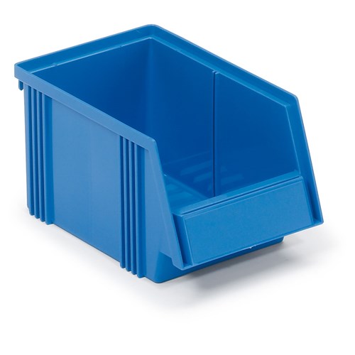 Treston 1525-6 - 1525 Series Polypropylene Stacking Bin - 9.84" x 5.86" x 5.11" - Blue