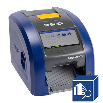 Brady 153710 BradyPrinter i5300 Industrial Label Printer 600 dpi WiFi BWS SFID Software Ste