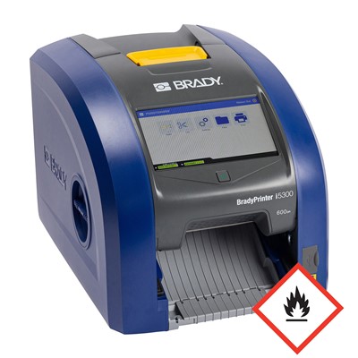 Brady 153711 BradyPrinter i5300 Industrial Label Printer 600 dpi WiFi BWS GHS Label Software