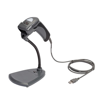 Brady 176511 CR1500 - Handheld Wired Barcode Scanner with Stand - 1D - 2D - QR Code