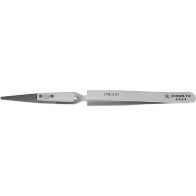 Excelta 179DN-RT - 4-Star Reverse Action Copolymer Tweezers - ESD & Cleanroom Safe - 5"