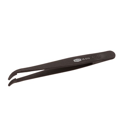 Aven Tools 18514 - Plastic Tweezers 2AB - Curved, Flat Tips