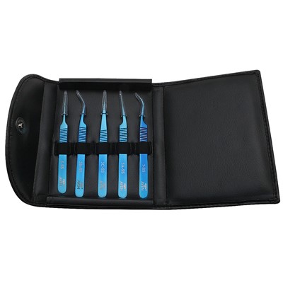 Aven Tools 18800BTK - Blu-Tek Tweezers Kit w/Storage Case