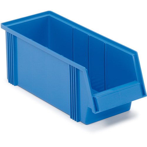 Treston 1950-6 - 1950 Series Large Polypropylene Stacking Bin - 19.29" x 7.28" x 9.84" - Blue