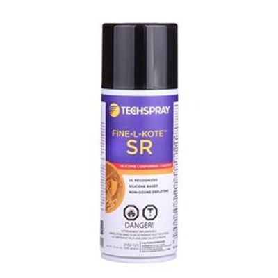Techspray 2102-12S - Fine-L-Kote SR Silicone Conformal Coating - 12 oz