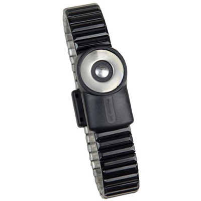SCS (formerly 3M) 2200 Series - MagSnap™ 360 Magnetic Metal ESD Wrist Strap - Dual Wire - No Cord - Large