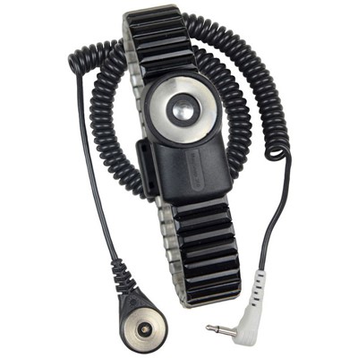 SCS (formerly 3M) 2200 Series - MagSnap™ 360 Magnetic Metal ESD Wrist Strap - Dual Wire - 6' Cord - Large