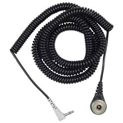 SCS 2235 - MagSnap 360 Coil Cord - 0.116 Mono Jack - Angled - Gray Mold  - 12'