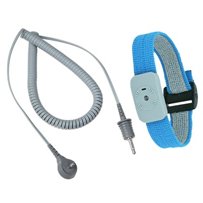 SCS 2369 - Adjustable Wrist Strap Dual Conductor w/5' Coil Cord