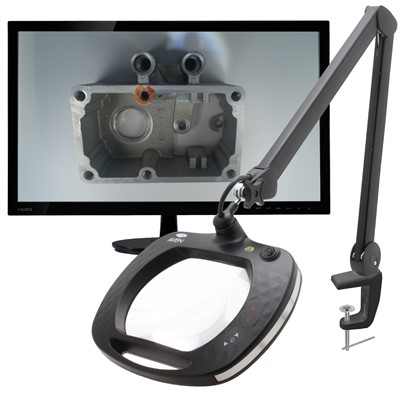 Aven 26512-CAM Mighty Vue Inspector - 5 Diopter (2.25x) - Magnifying Lamp - HD Camera - ESD
