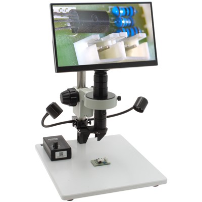 Aven 26700-151-C05-260-570 Digital Microscope - 360 Viewer - Mighty Cam Eidos - Post Stand - Gooseneck LEDs - 13.3x - 94.4x
