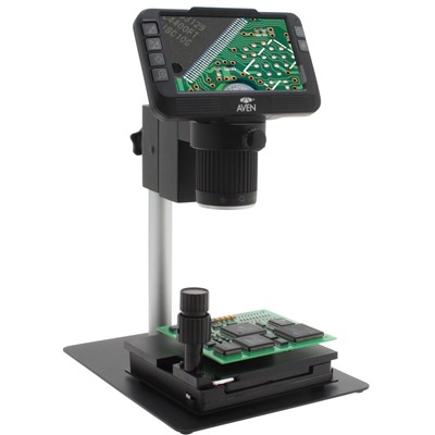 Aven 26700-220-479 Mighty Scope Clearvue Digital Microscope 8X-25X - Post Stand And Gliding Stage