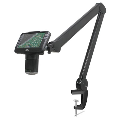 Aven 26700-220-559 Mighty Scope Clearvue Digital Microscope 8X-25X - 34" Spring Balanced Arm - Table Clamp