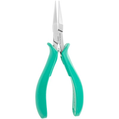 Excelta 2842 - 2-Star Flat Nose Pliers - 5.75" - Stainless Steel - ESD-Safe Grips