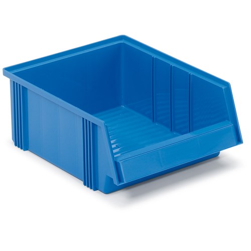Treston 3040-6 - 3040 Series Large Polypropylene Stacking Bin - 20.08" x 7.32" x 7.17" - Blue