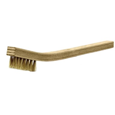 Gordon Brush 30HH Row Horse Hair Bristle - Plywood Handle Scratch Brush - 3" x 7"