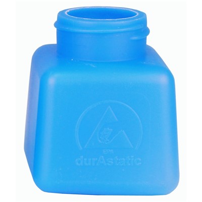 Menda 35260 - 4 oz HDPE durAstatic Bottle - 2" x 2" x 2.6" - Blue