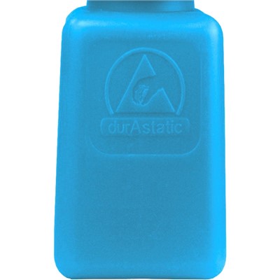 Menda 35266 - 6 oz HDPE durAstatic IPA Printed Bottle - 2" x 2" x 4" - Blue