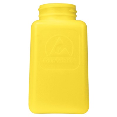 Menda 35497 - 6 oz HDPE durAstatic Bottle - 2" x 2" x 4" - Yellow