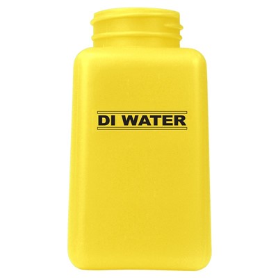 Menda 35515 - 6 oz durAstatic® Bottle Only - "DI Water" Printed - 3.9" - Yellow