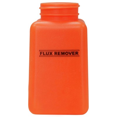 Menda 35593 - 6 oz HDPE durAstatic Flux Remover Printed Bottle - 2" x 2" x 4" - Orange