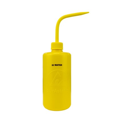 Menda 35794 - 16 oz durAstatic® Wash Bottle 'DI Water" Printed - 2 .9" X 5.6" - Yellow
