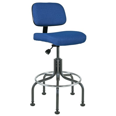 Bevco 5600-F-RB - Doral 5000 Series Upholstered Chair - Fabric - 25"-30" - Mushroom Glides - Royal Blue