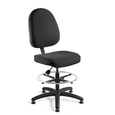 Bevco 6300 - Integra 6000 Series Upholstered Office Chair - 20"-27.5" - Mushroom Glides