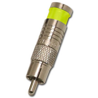 Eclipse 705-004-YL - RCA Connector - RG6/U - Yellow - 100/Pack