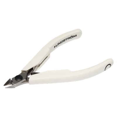Lindstrom 7190 - Diagonal Cutter w/Tapered Head & ESD Safe Handle - S Head Size - Micro-Bevel - 4.29" L