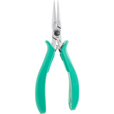 Excelta 744 - 5-Star Carbon Steel Chain Nose Pliers - Smooth - 5"