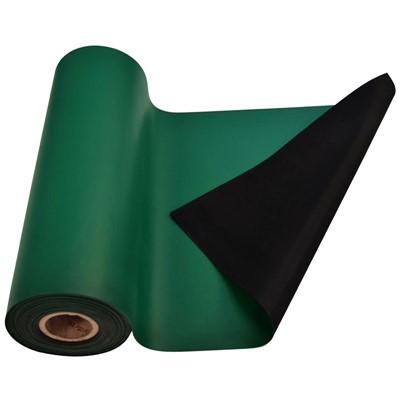 SCS 770077 - 2-Layer R3 Dissipative Rubber Worksurface Roll - Green - 18" x 50'