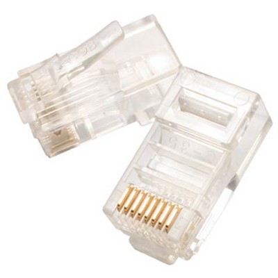 Eclipse 788-FA03 - 8P8C Flat Cable Modular Plug - Stranded Wire - Gold Flash - 1000/Bag