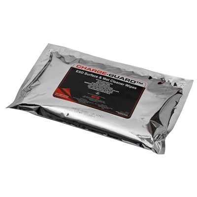 SCS 8004 - Charge-Guard ESD Surface and Mat Cleaner - 25 Wipes