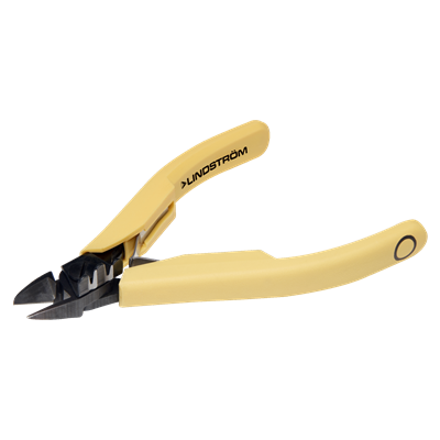 Lindstrom 8150 SK - Precision Diagonal Cutter w/Oval Cutting Head - Stripping Accessory & ESD Safe Handle - M Head Size - Micro-Bevel - 4.43" L