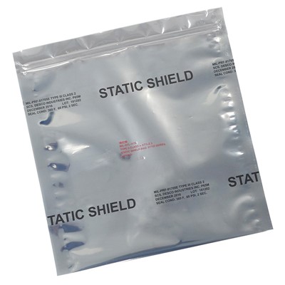 SCS 817Z35 - 81705 Series Metal-In Static Shielding Bag - Zip - 3" x 5" - 100/Pack