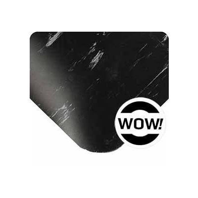 Wearwell 819.78x2x5AMBK - 819 UltraSoft Tile-Top AM w/ WOW! - 2' x 5' - Black