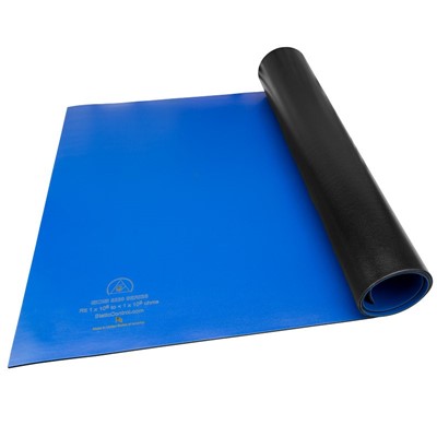 SCS 8247 8200 Series 3-Layer Vinyl Mat Roll - Dark Blue - 0.140" x 36" x 50'