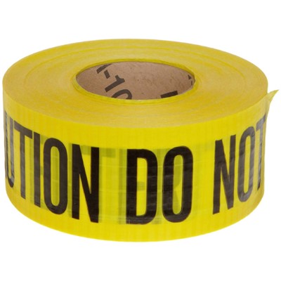 Brady 91102 - Reinforced Barricade Tape - "Caution Do Not Enter" - 3" x 500