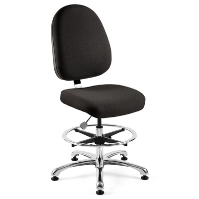 Bevco 9350L-S - Integra 9000 Series Upholstered Office Chair - 19"-26.5" - Mushroom Glides