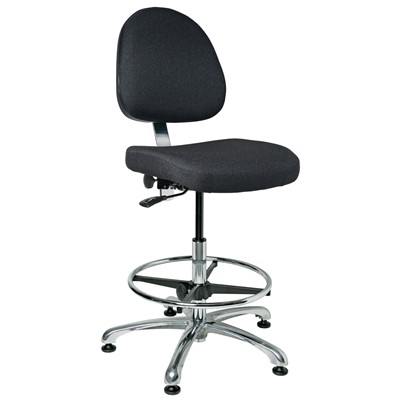 Bevco 9550M-S - Integra 9000 Series Upholstered Office Chair - 21.5"-31.5" - Mushroom Glides