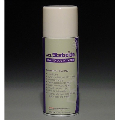 ACL Staticide 6500 - Staticide® ESD Safety Shield Static Dissipative Coating - 8 oz Aerosol Can