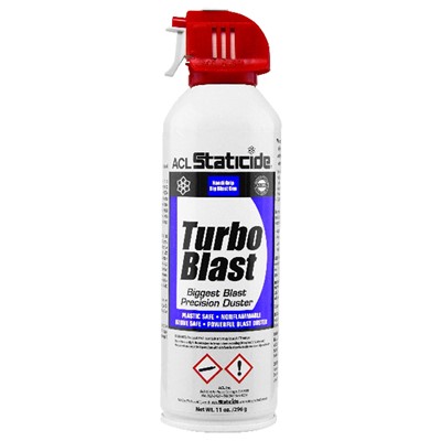 ACL Staticide 8640 - Turbo Blast Precision Duster - Canned Air - 13.5 oz