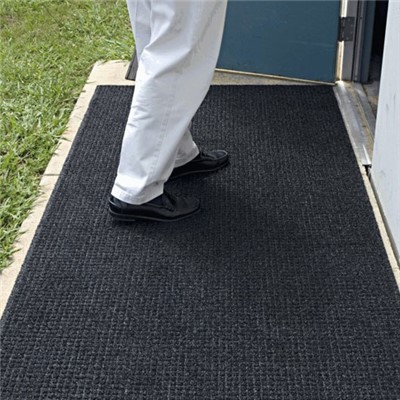 Andersen Co. - No. 385 Brush Hog Plus Outdoor Entrance Mat - Scraper - 4' x 6' - Cleated Back - Charcoal